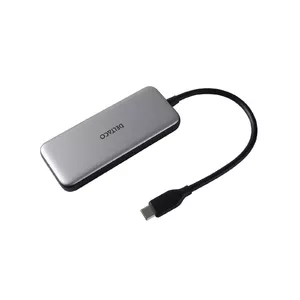 Deltaco USBC-HUB204 USB Type-C хаб 5000 Mbit/s Серый