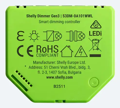 Shelly Dimmer Gen3 built-in dimmer Photo 3