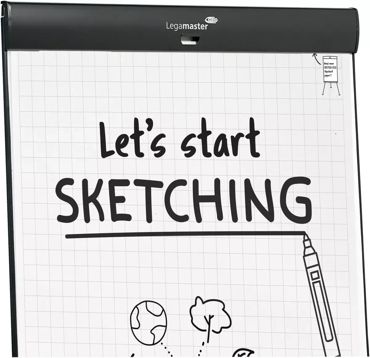 Legamaster SKETCH PRO flipchart statīvs Photo 10