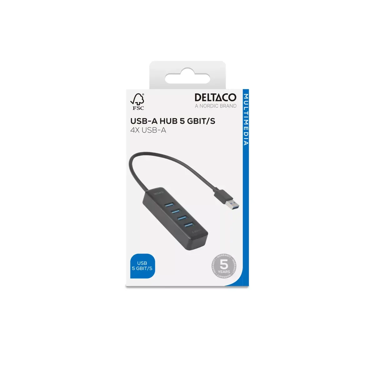 Deltaco UH-734 USB Hub Photo 5