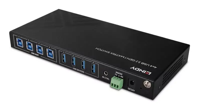 Lindy 4x4 USB 3.2 Gen 1 Matrix Switch Photo 2