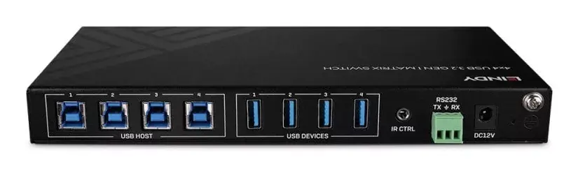 Lindy 4x4 USB 3.2 Gen 1 Matrix Switch Photo 4