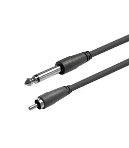 Аудиокабель Vivolink PROAUDJACKMRCA7 7 м 6.35мм штекер - RCA штекер луженая медь 22 AWG никелированные контакты черный