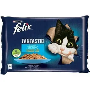 Влажный корм для кошек Nestle Felix 85 г — Взрослым, вкус лосося