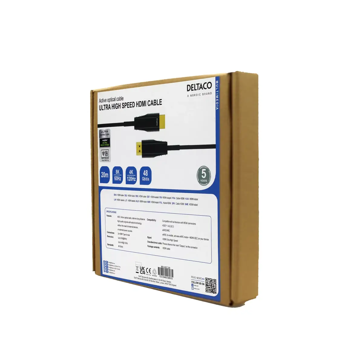 HDMI Cable Deltaco HU-AOC20 Photo 7