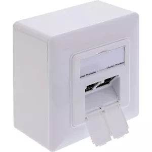 Socket-outlet InLine 76842A 2 x RJ-45 White Networking Cable Cat 6a