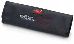 Roll Bag Knipex TwinGrip 00 19 61 Black — empty tool roll for pliers and hand tools