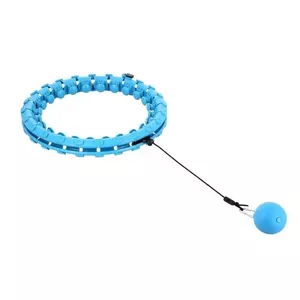 HMS Hula Hoop HHW01 blue with BR163 weight set — fitness hoop and weighted pack