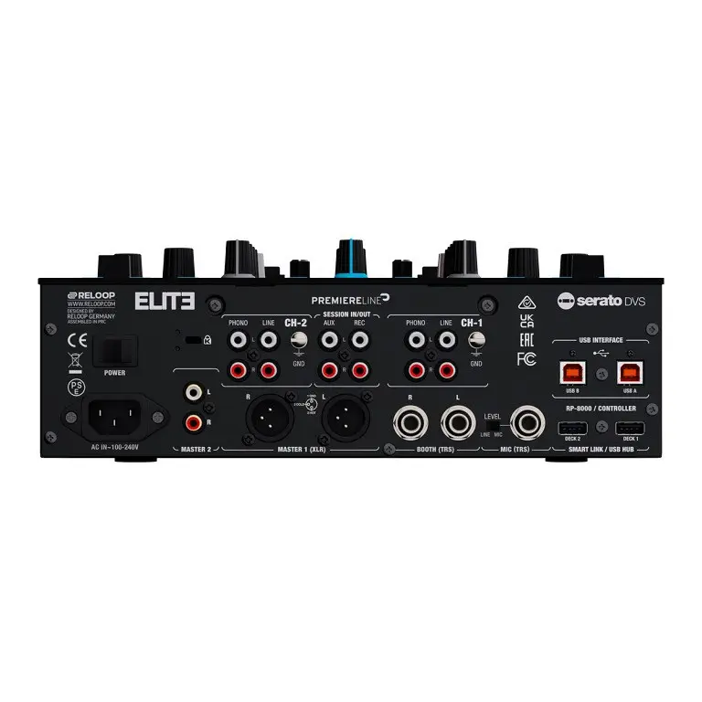 DJ mikseris Reloop Elite 4 kanālu