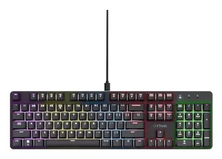 TRUST GXT 871 Zora mehāniskā spēļu tastatūra Photo 4