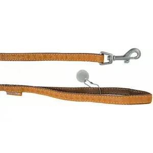 Dog leash ZOLUX Mac Leather 10 mm x 1.2 m, yellow leather leash