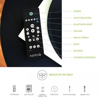 KANTO AUDIO YU4MB-FG 50W активные колонки Photo 5