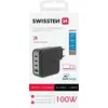 SWISSTEN зарядное GaN 3x USB-C PD 100W Photo 3