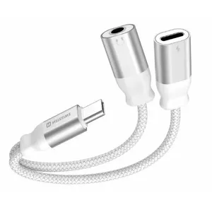 SWISSTEN audio adapter USB-C to USB-C and 3.5mm AUX cable 0.12 m