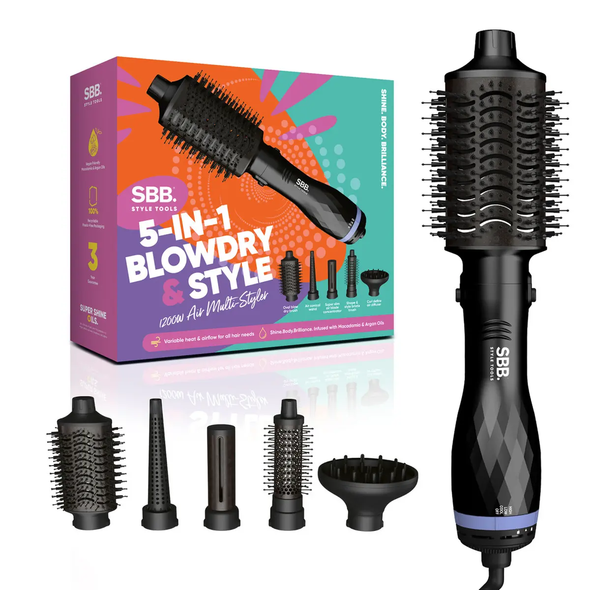 Matu stilizators SBB 5‑in‑1 Blowdry and