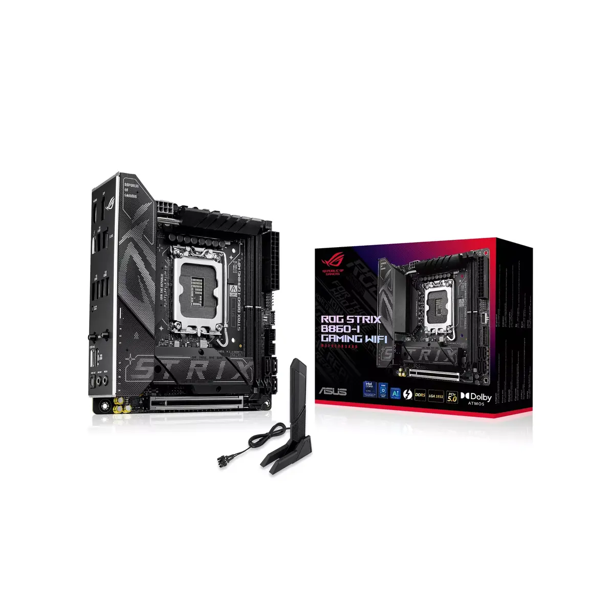 Mātesplate ASUS ROG STRIX B860-I GAMING WIFI Photo 11
