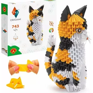 Образовательный набор 3D оригами Alexander Kreatywne Origami 3D KOT 2832 — комплект бумаги для сборки 3D кота