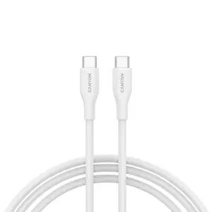 CANYON USB-C to USB-C cable CC60SC10 60W 1 m Silicon White