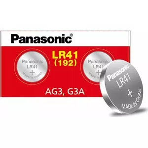 Alkaline Button Cell Battery Panasonic LR41 (1.5V) — single blister pack