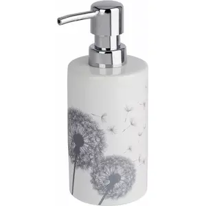 Дозатор для мыла WENKO Astera 0,36 л, серо‑белый, 85×70×180 мм