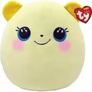 Toy animal plush bear TY Buttercup Yellow Bear 471967, small collectible soft toy