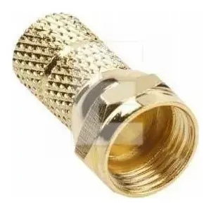 Connector F 6.8mm gold LIBOX LB0104 coaxial F-type 6.8 mm gold-plated