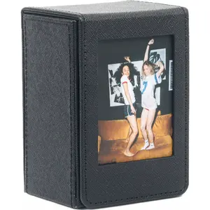 Photo storage box LoveInstant case for 100 prints for Fujifilm Instax Mini series (sizes for Mini 12/11/40/9/8/7/Evo/Link/Liplay) — black