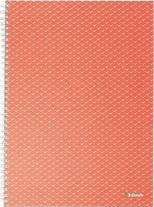 Piezīmju grāmatiņa ESSELTE Colour'Breeze A5 rūtiņāta — koraļļu, A5 formāts