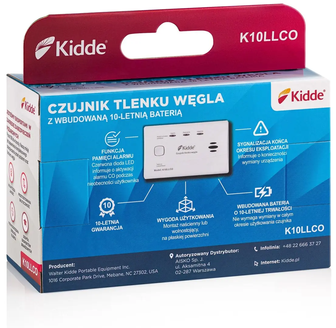 KIDDE K10LLCO dūmu un CO detektors Photo 8