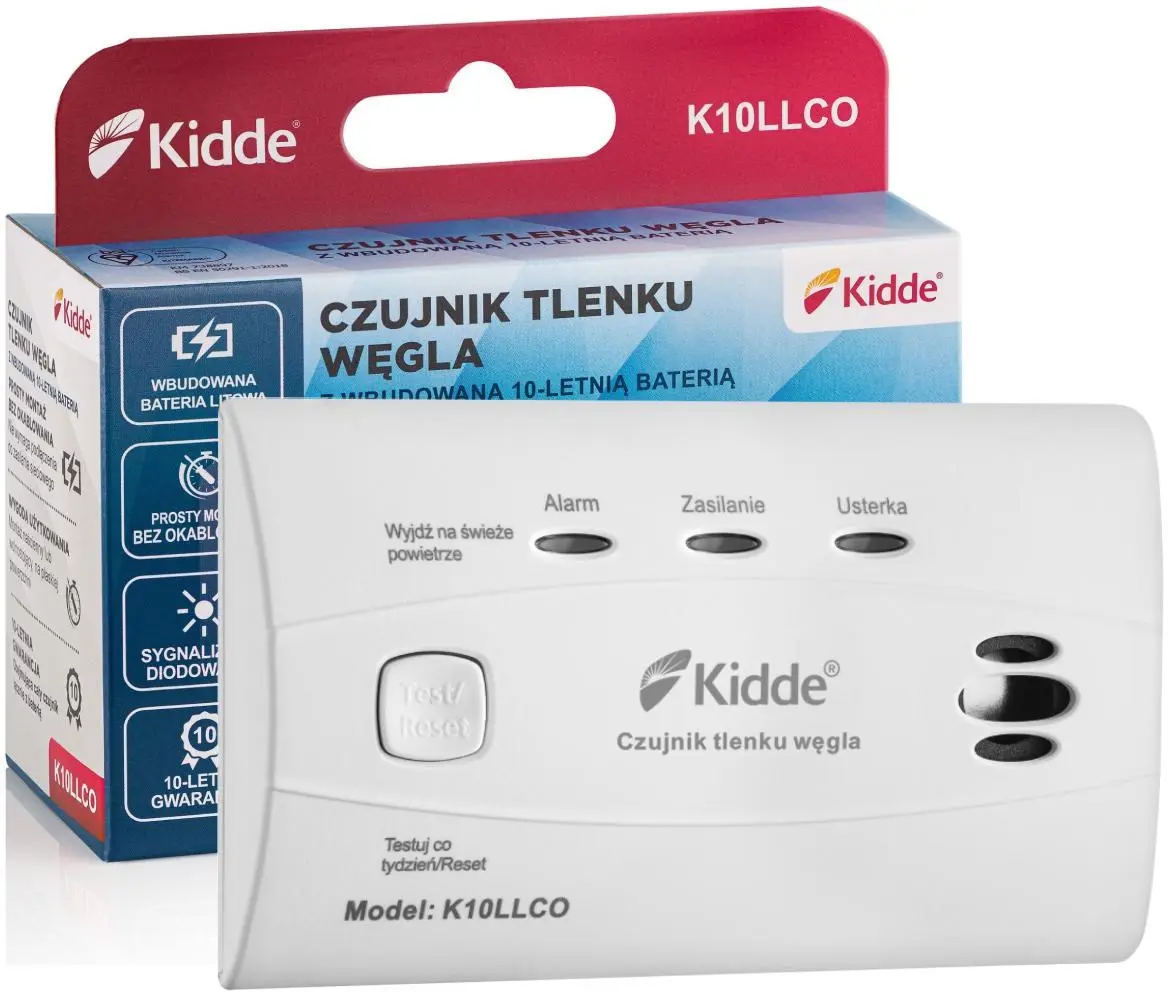 KIDDE K10LLCO dūmu un CO detektors Photo 15