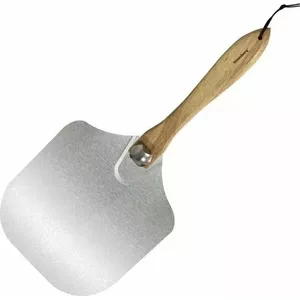 Pizza peel KingHoff KB-7641, round 30.5 cm wooden handle