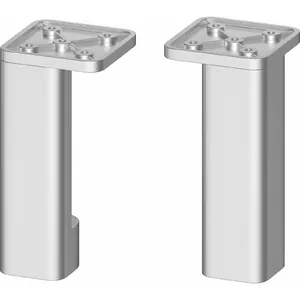 Furniture legs CERSANIT CITY by Cersanit silver matte, set of 2 (S599-0162)