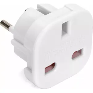 Power adapter MONTIS MT122-B — Polish AC plug to UK socket, white