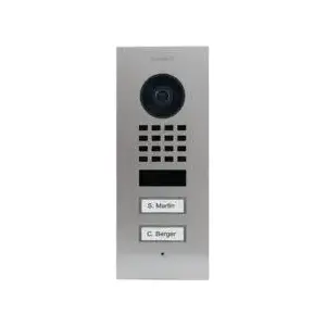 Video doorphone DoorBird D1102V V2A stainless steel with 2 call buttons
