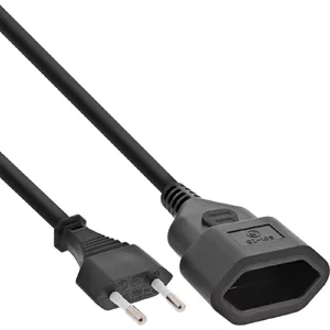 Power cable InLine 16686S 0.5 m CEE7/16 H03VVH2-F 250 V 2.5 A