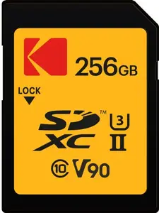 Memory card Kodak EKMSD256GUHS2V2K SDXC UHS-II 256 GB Read 300 MB/s Write 270 MB/s U3 V90 Class 10
