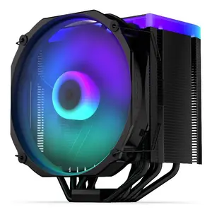 Gaisa dzesētājs ENDORFY Fortis 5 Black ARGB 140 mm 220 W, 6 siltuma caurules, augstums 144 mm, atbalsts LGA 2066