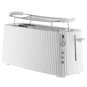 Toaster ALESSI MDL15W — 2-slice countertop toaster, 6 browning levels, bagel/defrost/reheat, brioche grill included