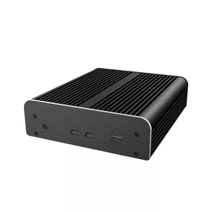 Computer case Akasa Newton RC Compact fanless case for ASUS NUC 14 Pro, Mini ITX, Black