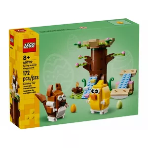 Construction toy LEGO 40709 Spring Animal Playground with colorful animals and interactive features