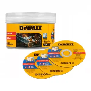 Cutting-off wheel 125 mm x 1 mm, DeWalt, pack of 50