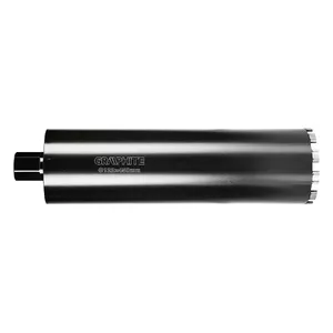 Diamond hole saw GRAPHITE 122×450 mm, 11 teeth for 58G540 drilling rig