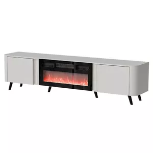 ТВ-тумба Cama Meble Volare 200 x 39 x 49 см кашемир с электрическим камином