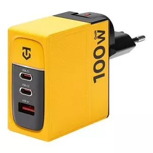 Power adapter Tactical GaN 100W, yellow — model 8596311228414