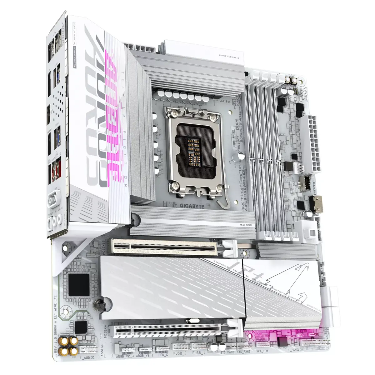 Материнская плата GIGABYTE B860M AORUS ELITE WF6E ICE, B860M A ELT WF6E ICE Photo 3