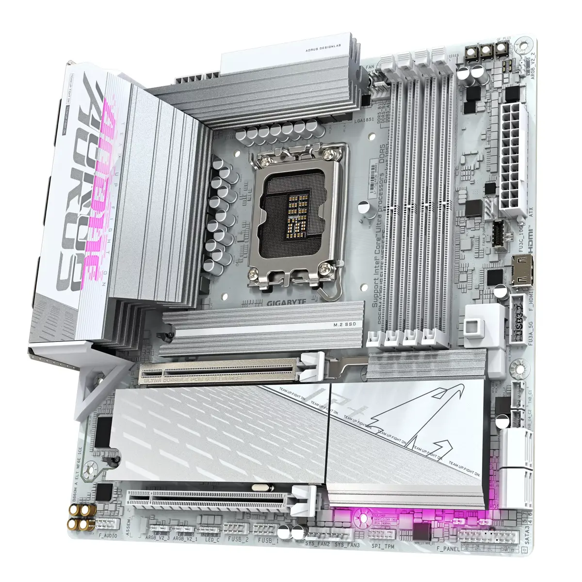 Материнская плата GIGABYTE B860M AORUS ELITE WF6E ICE, B860M A ELT WF6E ICE Photo 4