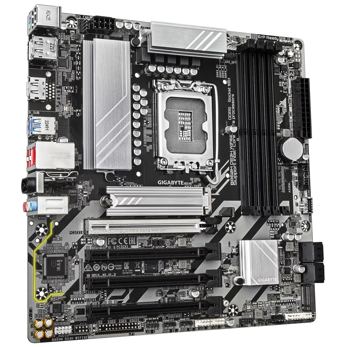 Pamatplate GIGABYTE B860M DS3H WIFI6E, Kods: B860MDS3HWIFI6E Photo 3