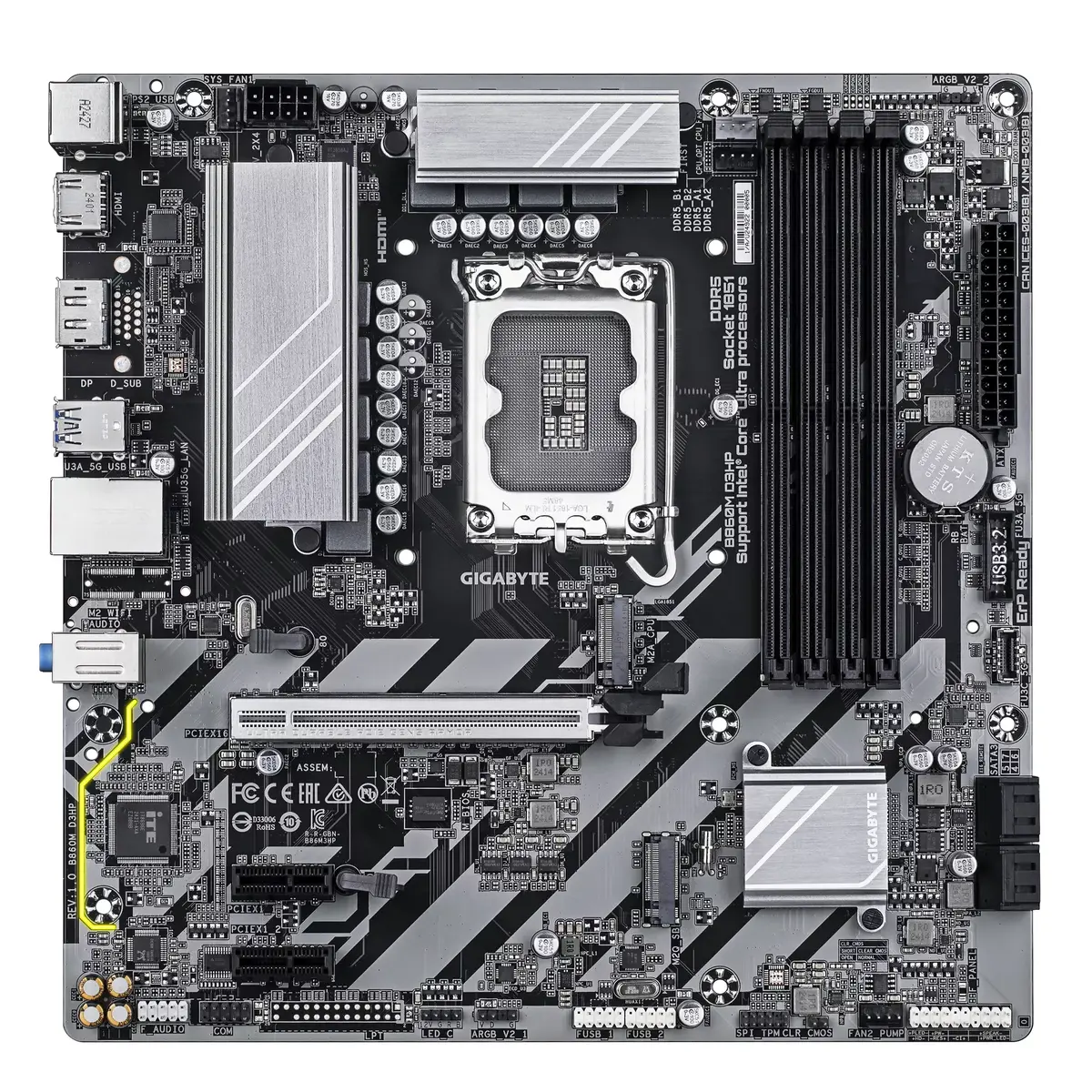 Motherboard GIGABYTE B860M D3HP, B860M D3HP Photo 2