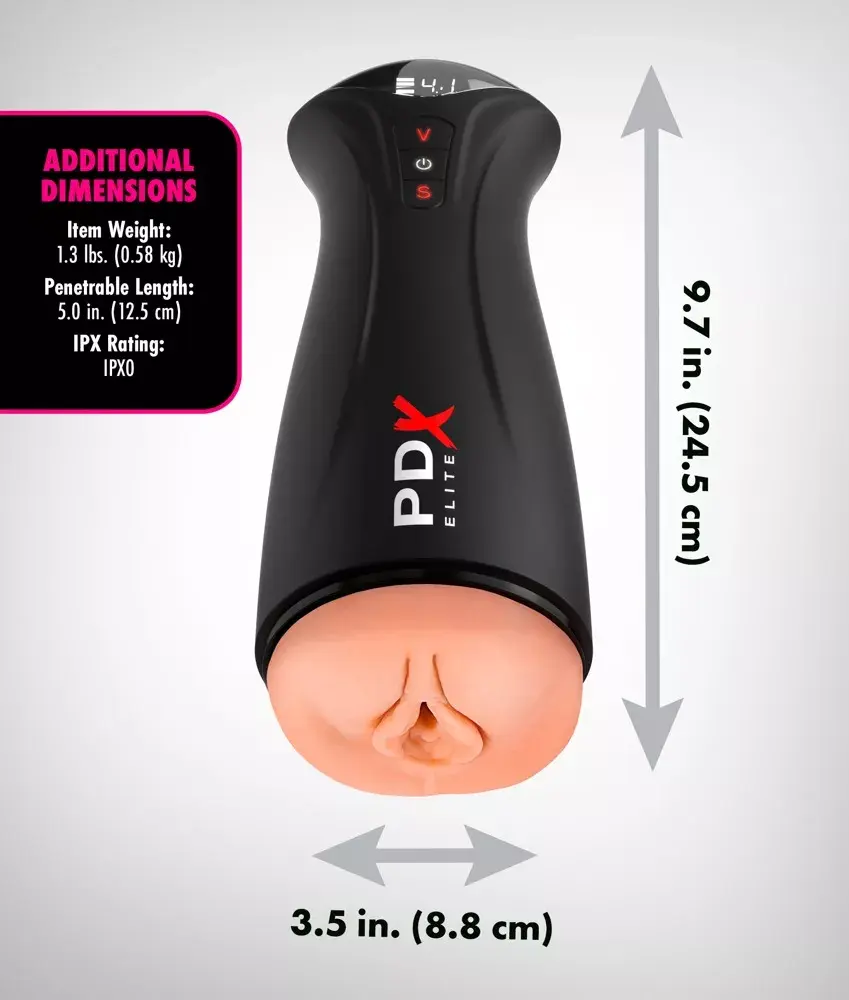 Masturbator Pipedream Silicone Black — automated model Photo 6