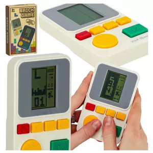 Handheld electronic game RoGer XM 3363 Tetris White – portable Tetris-style game